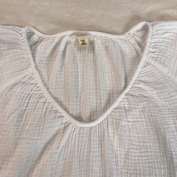 ANA Bishop Long Sleeve Gypsy Top Women’s Size XXL Color White V-Neck Pullover - Picture 10 of 13